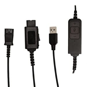 JPL BL-11-USB+P USB 2.0 Y Training Cord with Volume and Mute Controls, PLX Compatible QD, 575-276-001