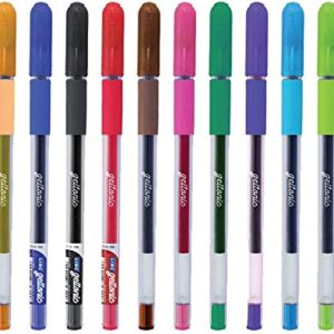 linc Geltonic Gel Pens For Adult Coloring Books, Assorted Colors, 12 CT | 2X The Writing Length, Break-Free Writing, Comfortable Soft Grip, Stocking Stuffer