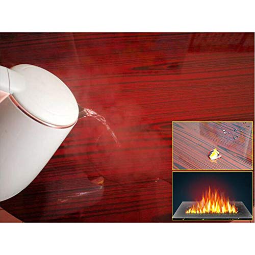 HOHOFILM Self Adhesive Clear Table Protective Film for Dining Room 27.5" x16ft Table Heat Resistance Waterproof Protection Cover for Kitchen Dining Table,Countertop,Wood Table