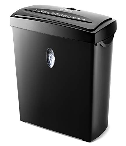 Paper Shredder,8-Sheet Capacity Cross-Cut Paper and Credit Card Shredder, 3.96 Gallon with Paper Jam Proof System for Home Use