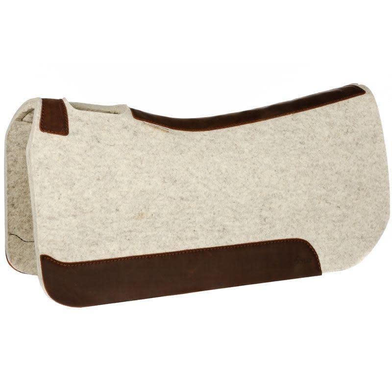 5 Star Equine "The Performer Full Skirt Western Saddle Pad Size 32x32 and 1/2" Thickness Natural Color