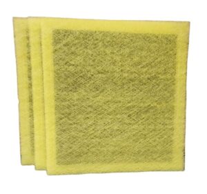 3-16x25 one hour micro power guard air cleaner replacement filters yellow (actual filter size 14.5" x 22.5") fast-shipped-filters