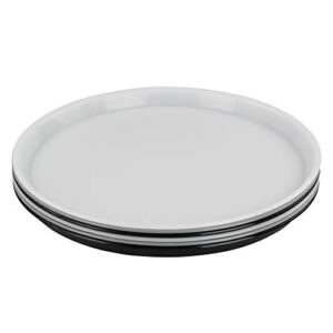 ucake 6-pack round plastic serving trays, round fast food trays