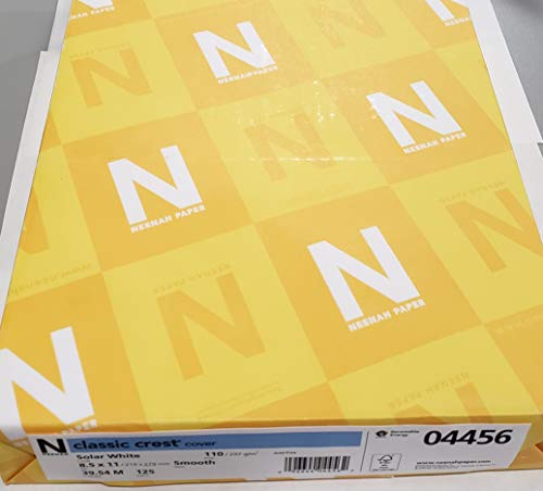 Neenah Paper 4456 Neenah 110lb Classic Crest Cardstock 8.5"X11" 125 per Package