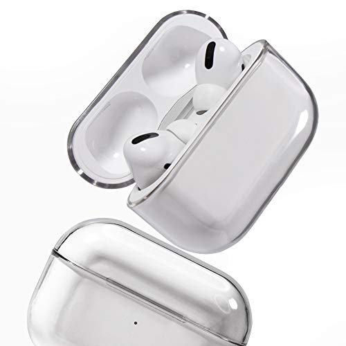 Fox Clear Hard Plastic AirPods Pro Case Full Protective Cover Skin Compatible with AirPods 3 Charging 2019 Case