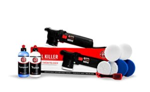 adam’s swirl killer 12mm car buffer polisher kit - orbital polishing paint correcting buffer tool - car scratch remover, correcting polish - use post car wash clay bar & pre wax or ceramic coating