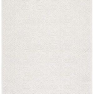 SAFAVIEH Textural Collection 6' x 9' Ivory TXT101A Handmade Premium Wool Area Rug