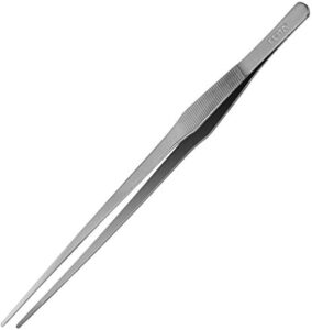 feita extra long tweezers 18.9 inch stainless steel straight tweezer tongs for aquarium fish tank plants