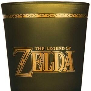 Paladone Hyrule Crest Drinking Glass, The Legend of Zelda Tumbler, 450 ml
