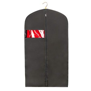 men's black suit garment bag for travel and storage