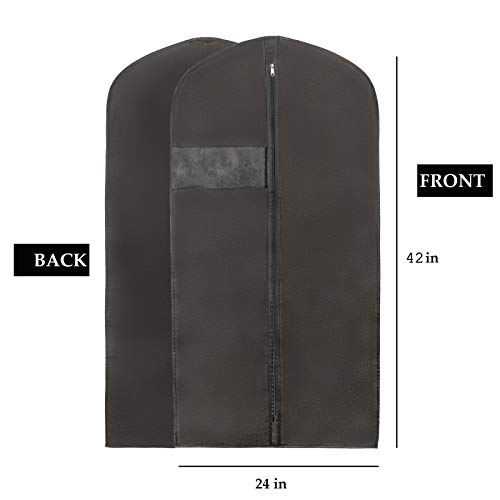 Men's Black Suit Garment Bag for Travel and Storage