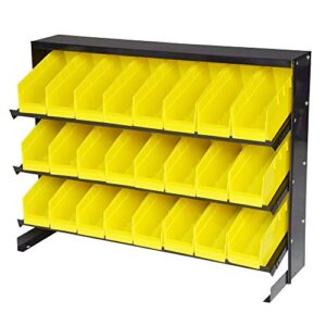 24 bin parts storage rack trays nuts bolts tools organizer