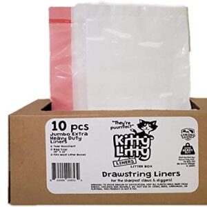 Cat Litter Box Liners 10 Count Jumbo Heavy Duty