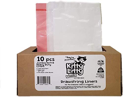 Cat Litter Box Liners 10 Count Jumbo Heavy Duty