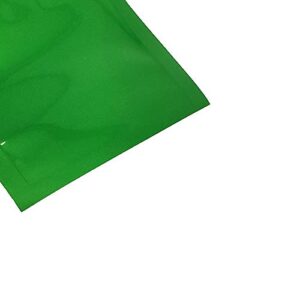 100PCS Clear/Silver/Green Foil Flat Small Mini Sample Size Zip Top Bags 6.5x9cm (2.5x3.5")