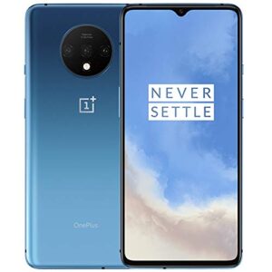 oneplus 7t (128gb, 8gb) 6.55" amoled 90hz display, snapdragon 855+, t-mobile unlocked global 4g lte gsm (at&t, metro, cricket) (glacier blue)