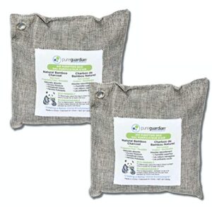 pureguardian cb500 bamboo charcoal 500g air purifying bag gray / 2-pack
