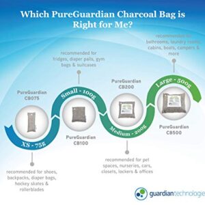 PureGuardian CB500 Bamboo Charcoal 500g Air Purifying Bag Gray / 2-Pack