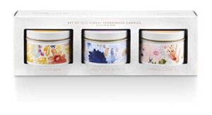 illume spring fling collection, 3-2.5 oz votive candle set, gift, multi-colored