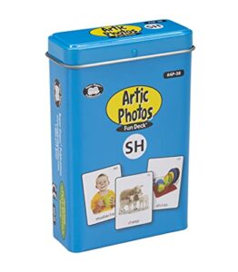 super duper publications | articulation photos sh sound fun deck flash cards | educational learning resource for children