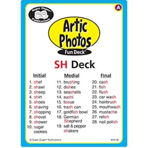 Super Duper Publications | Articulation Photos SH Sound Fun Deck Flash Cards | Educational Learning Resource for Children