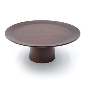 Premium Quality Natural Cake Stand, Cake Stand On Pedestal, Natural Cake Decorating Stand - 100% Natural Ideal for Use at Parties, Weddings, Restaurants (Acacia 10")