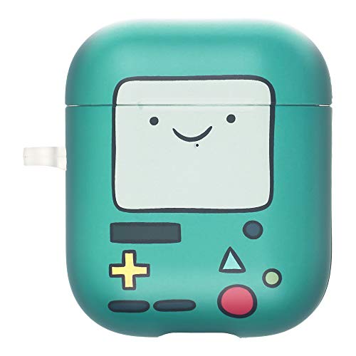 WiLLBee Adventure Time Compatible with AirPods Case Key Ring Keychain Key Holder Hard PC Shell Strap Hole Cover - Lovely BMO