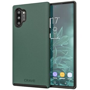 crave note 10+ case, dual guard protection series case for samsung galaxy note 10 plus - forest green