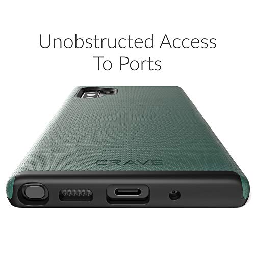 Crave Note 10+ Case, Dual Guard Protection Series Case for Samsung Galaxy Note 10 Plus - Forest Green