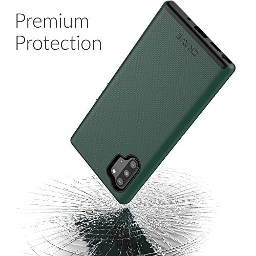 Crave Note 10+ Case, Dual Guard Protection Series Case for Samsung Galaxy Note 10 Plus - Forest Green