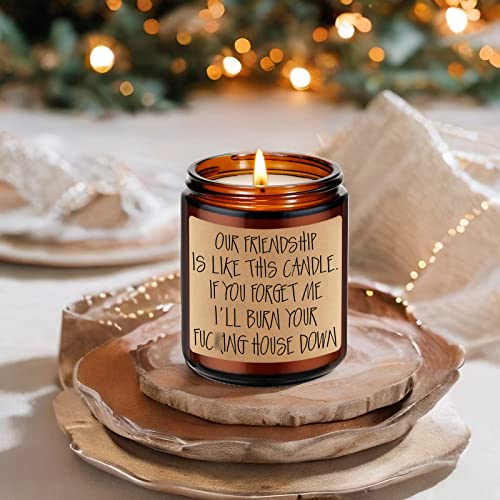 GSPY Friendship Candle, BFF Gifts for Women, Men - Moving, Going Away Gifts for Friends, Coworker Leaving Gifts - Best Friend Candle, Bestie Gifts - Funny Goodbye, Birthday Gifts for Friends Female