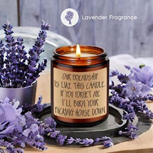 GSPY Friendship Candle, BFF Gifts for Women, Men - Moving, Going Away Gifts for Friends, Coworker Leaving Gifts - Best Friend Candle, Bestie Gifts - Funny Goodbye, Birthday Gifts for Friends Female