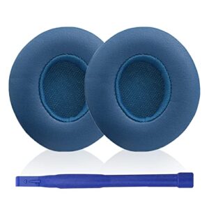 solo3 wireless ear pads replacement earpads ear cushion compatible with by dr. dre solo 2.0 solo3 wireless on-ear headphones (aqua blue)