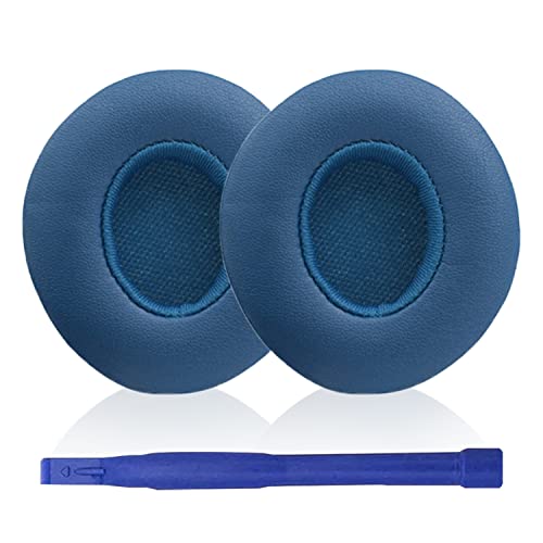 Solo3 Wireless Ear Pads Replacement Earpads Ear Cushion Compatible with by Dr. Dre Solo 2.0 Solo3 Wireless On-Ear Headphones (Aqua Blue)