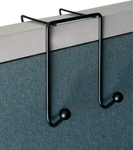 tetra-teknica cwh-02 3 inch space addition wire double hook for partition wall cubicle panel, color black