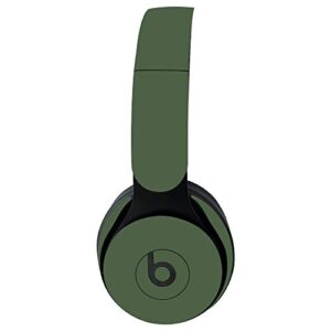 mightyskins skin for beats solo pro wireless headphones - solid olive | protective, durable, and unique vinyl decal wrap cover | easy to apply, remove, and change styles | made in the usa
