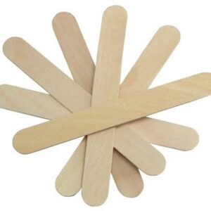 PandaSpa 100 Pieces Jumbo Craft Sticks, Premium Natural Wood for Building, Mixing, and Creating Craft Projects, Size 6 x 3/4