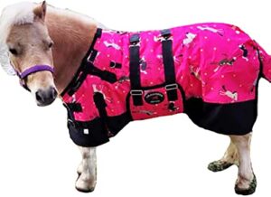 challenger 44" 1000d miniature weanling pony foal horse winter blanket bellyband 51955b
