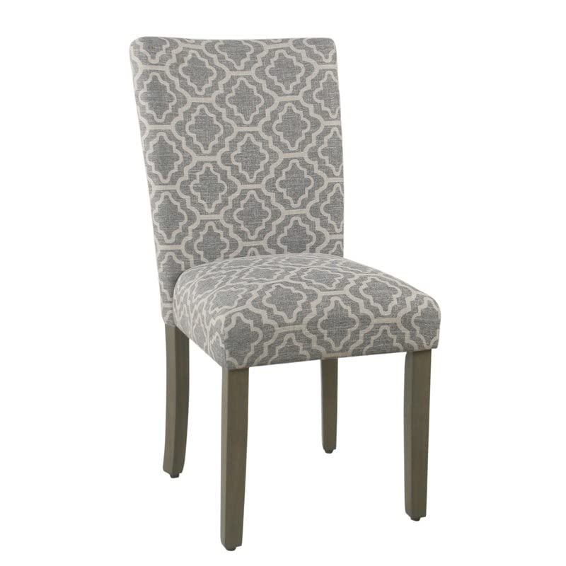 HomePop Parsons Classic Upholstered Accent Dining Chair, Single Pack, Grey