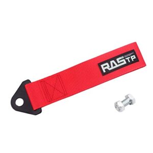 rastp high strength racing tow strap (red)