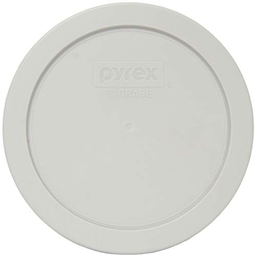 Pyrex (1) 7201-PC Sleek Silver, (1) 7200-PC Sea Glass & (1) 7202-PC Red Round Plastic Food Storage Replacement Lids, Made in USA
