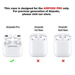 Art-Strap Protective Case, Compatible with AirPods Pro - Shockproof Soft TPU Gel Case Cover with Keychain Carabiner Replacement for Apple AirPods Pro (Dachshund Dog)