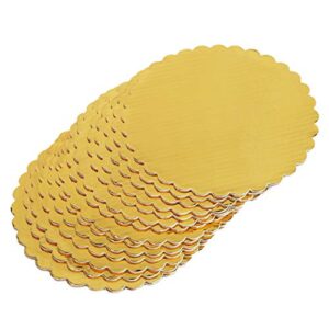 ONE MORE [30pcs] 6" Gold Cakeboard Round,Disposable Cake Circle Base Boards Cake Plate Round Coated Circle Cakeboard Base 6inch,Pack of 30 (Gold, 30)…