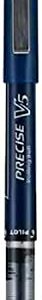 PILOT Precise V5 Stick Liquid Ink Rolling Ball Stick Pens, Extra Fine Point (0.5mm) Navy Ink, 12-Pack (13444)