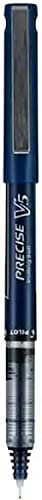 PILOT Precise V5 Stick Liquid Ink Rolling Ball Stick Pens, Extra Fine Point (0.5mm) Navy Ink, 12-Pack (13444)