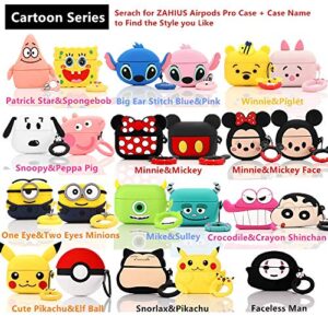 ZAHIUS Airpods Pro Silicone Case Funny Cover Compatible for Apple Airpods Pro[3D Cartoon Pattern][Designed for Kids Girl and Boys][Small Bear]