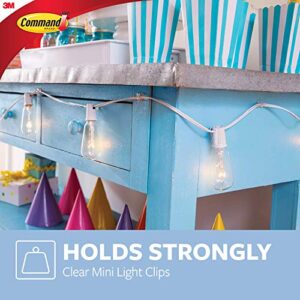 Command Mini Holiday Light Hooks, Great for Holiday Lights, 40 Clips, 48 Strips (4 Pack)