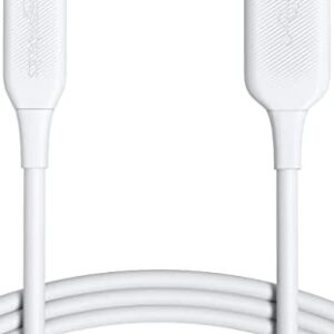 Amazon Basics USB-A to Lightning ABS Charger Cable, MFi Certified Charger for Apple iPhone 14 13 12 11 X Xs Pro, Pro Max, Plus, iPad, 6 Foot, White