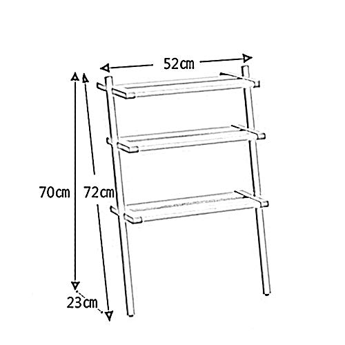 Shoe rack NAN Liang Solid Wood 3-Layer Partition Wall Simple Storage Rack Floor Rack Color: Log and Walnut-Convenient (Color : B)