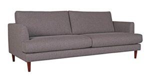 amazon brand – rivet canton deep mid-century modern sofa couch, 88.6"w, dark grey